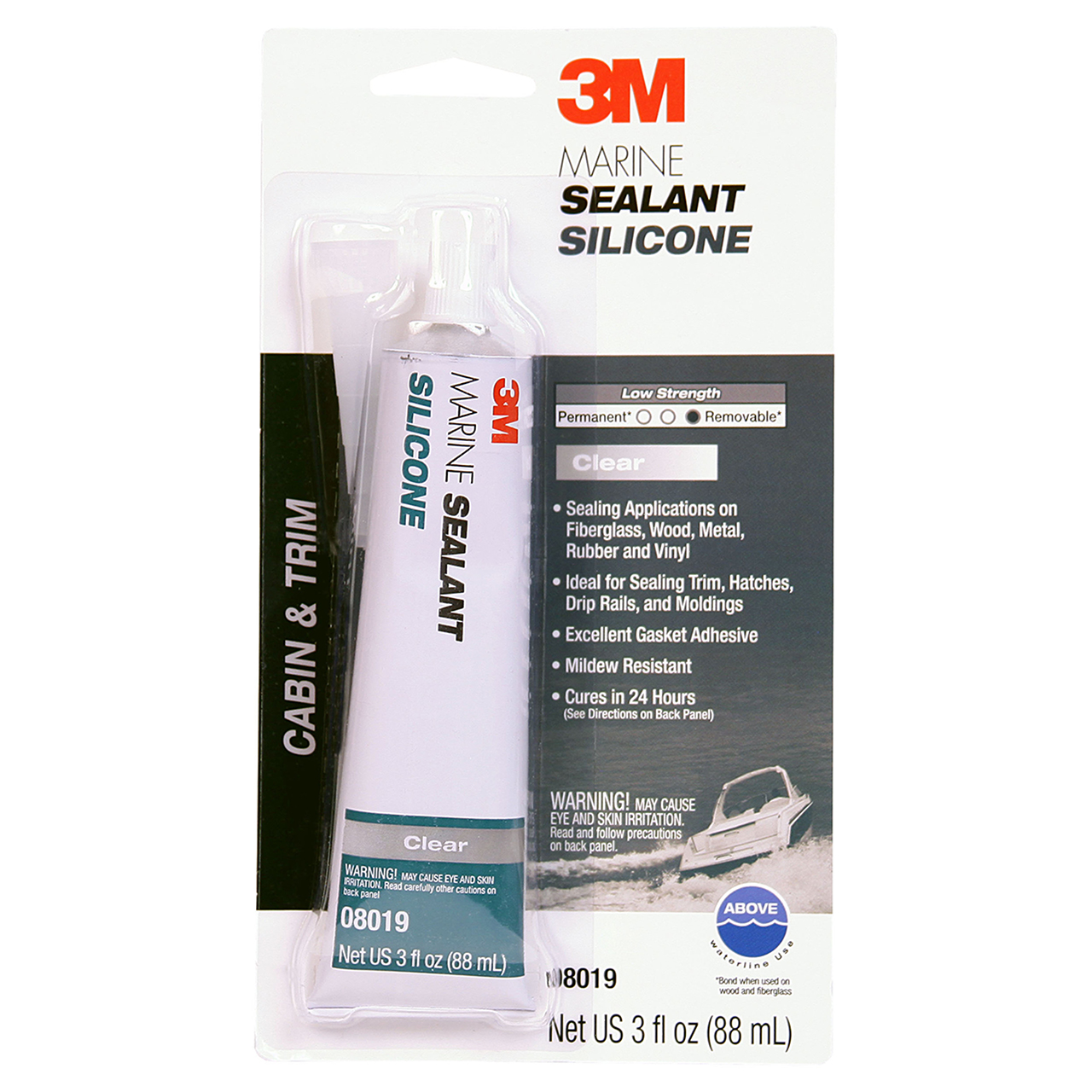 3M 7000120480 | 08019 3 fl oz Transparent Sealant