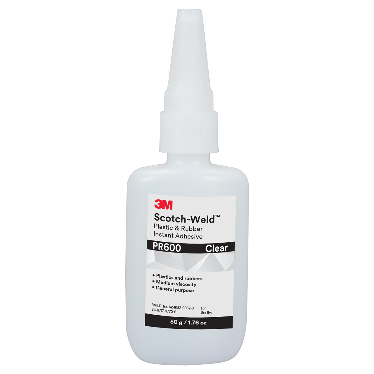 3M 7100039244 | Scotch-Weld PR600 1.76 oz Transparent Instant Adhesive
