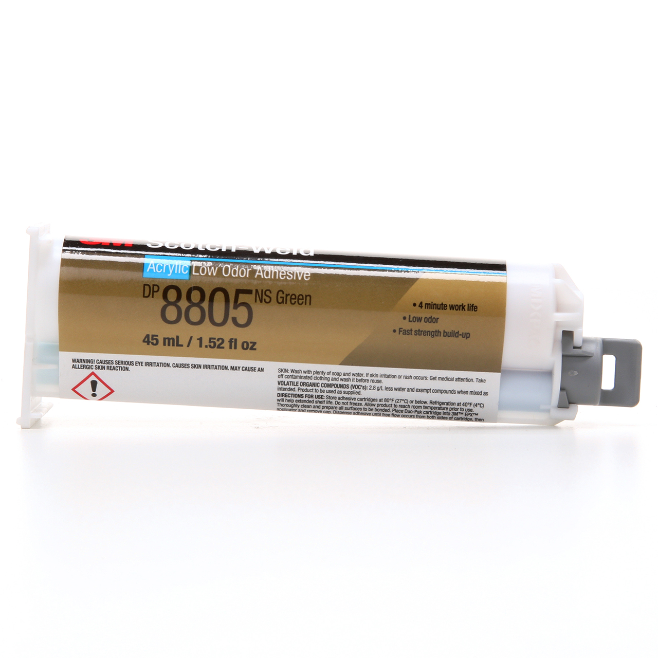 3M 7100098631 | Scotch-Weld DP8805NS 45 ml Green Low Odor Acrylic Adhesive