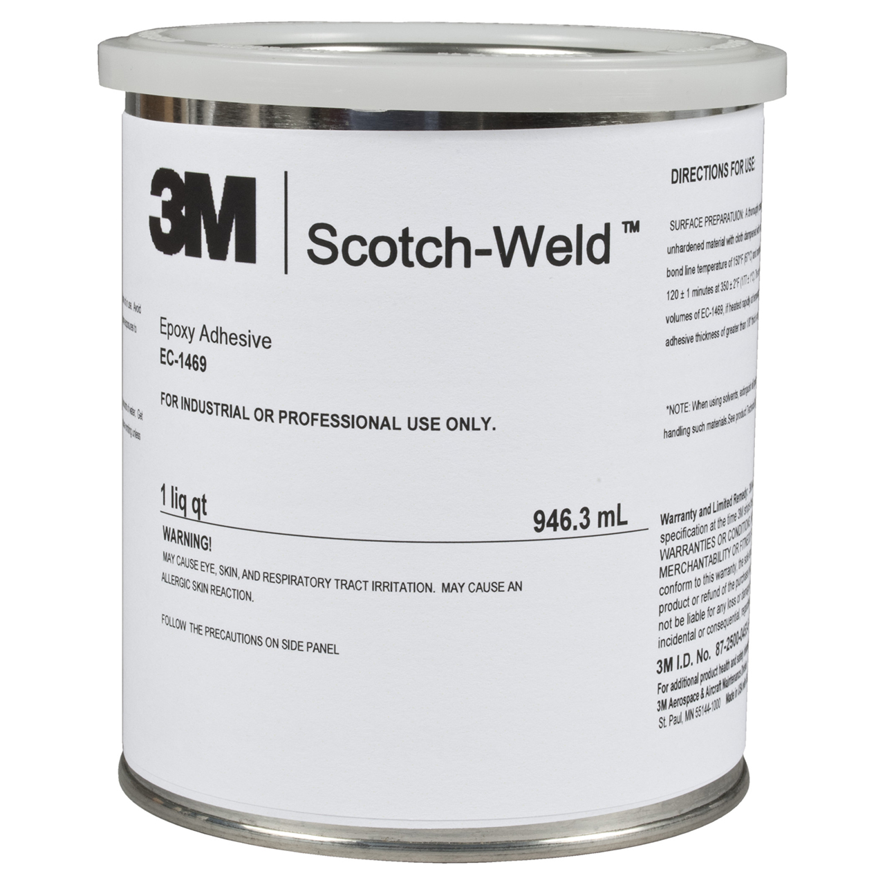 3M 7000046328 | Scotch-Weld 1469 1 qt Cream Epoxy Adhesive
