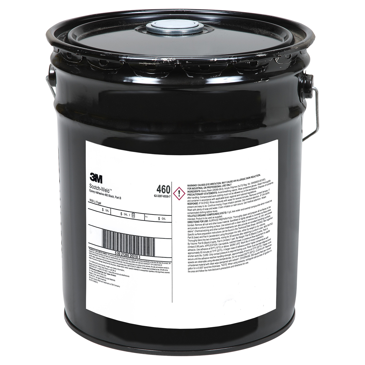 3M 7000121265 | Scotch-Weld 460 5 Gallon Black Epoxy Adhesive