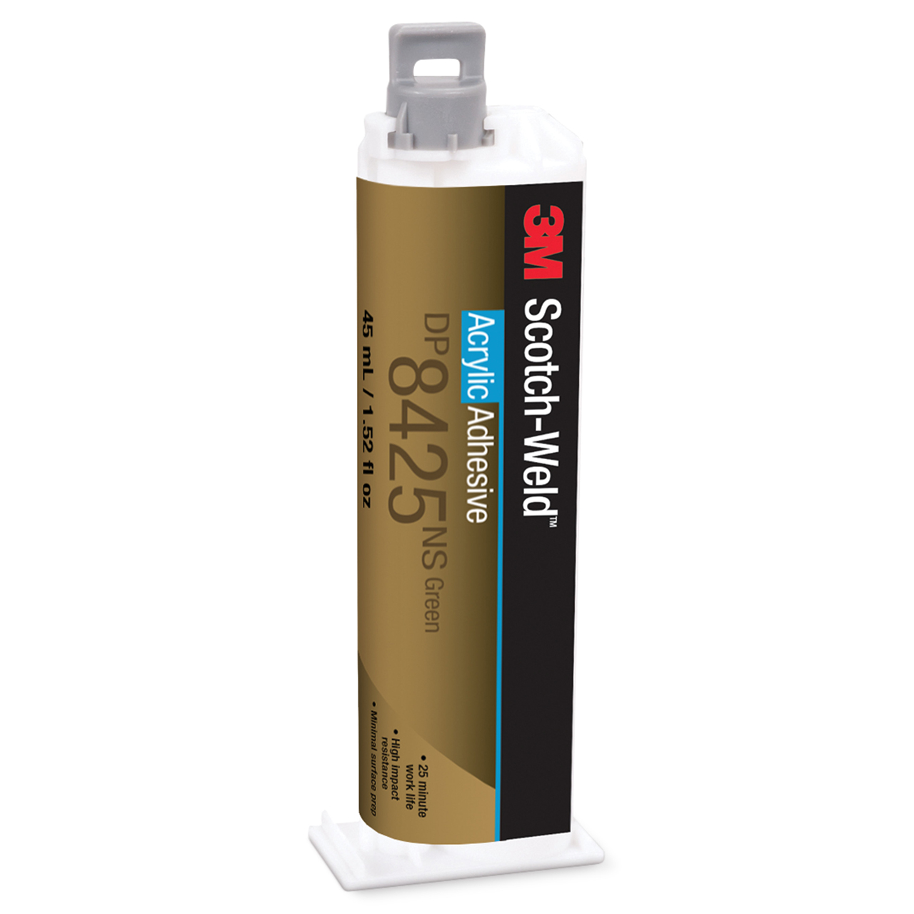 3M 7100078165 | Scotch-Weld 8425NS 1.52 fl oz Green Acrylic Adhesive