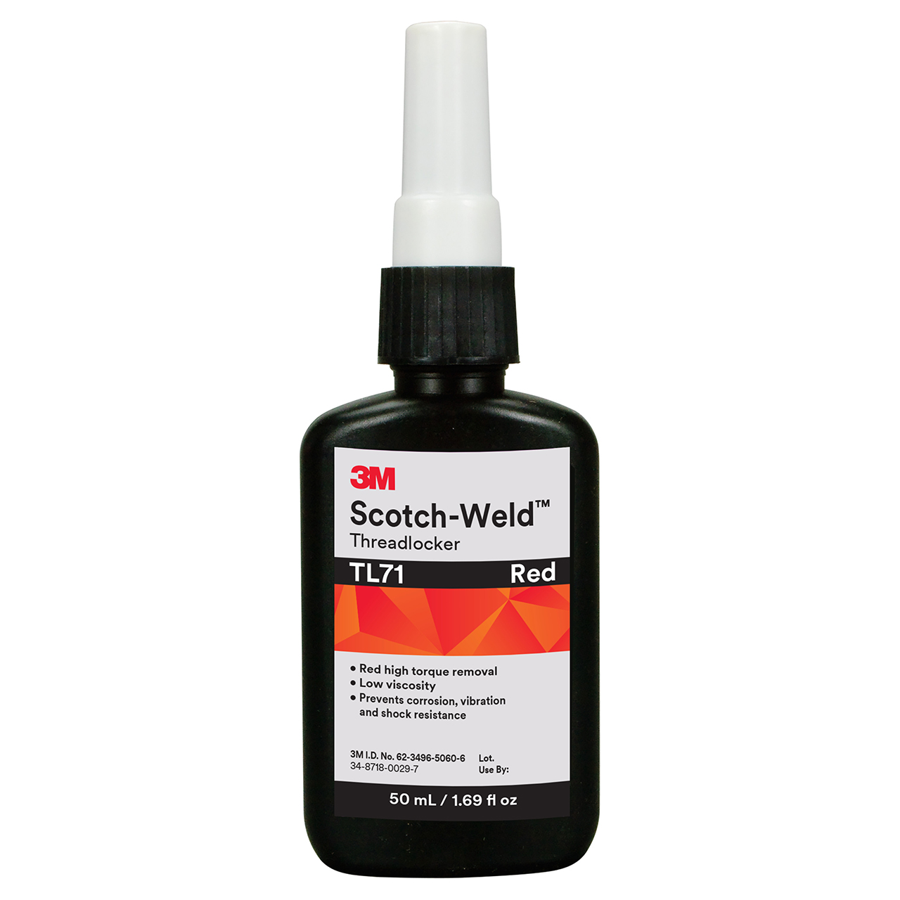 3M 7100039231 | Scotch-Weld TL71 50 ml Red Threadlocker