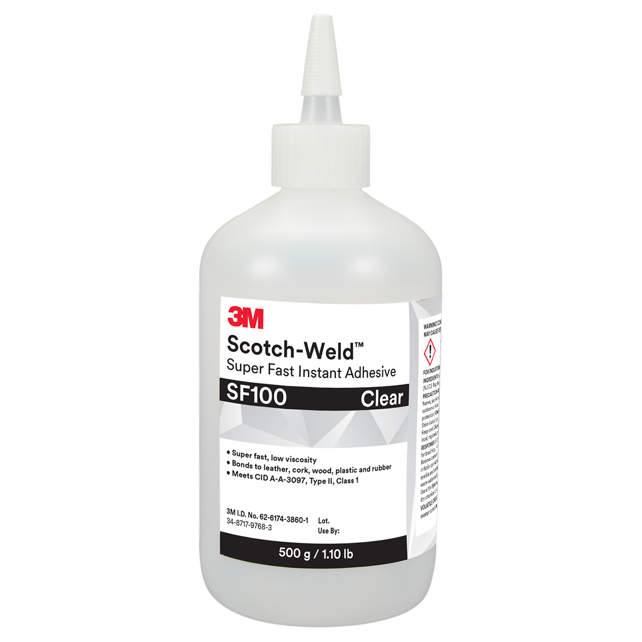 3M 7100039208 | Scotch-Weld SF100 17.64 oz Transparent Instant Adhesive