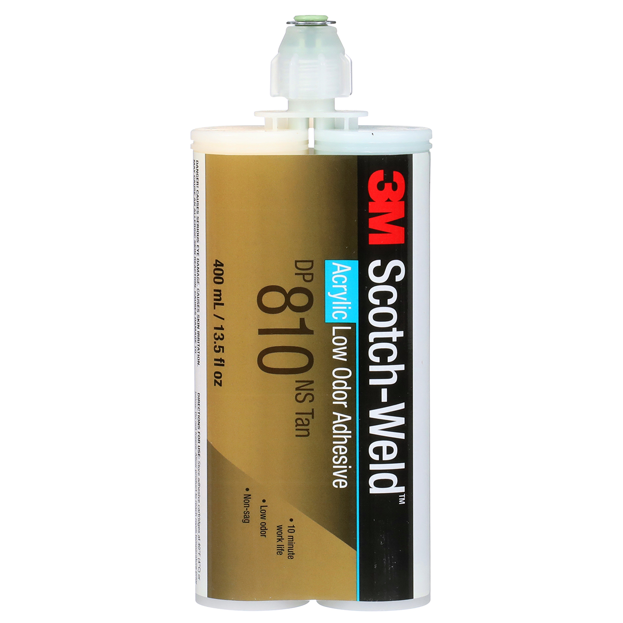 3M 7100069366 | Scotch-Weld 810NS 13.52 fl oz Tan Low Odor Acrylic Adhesive