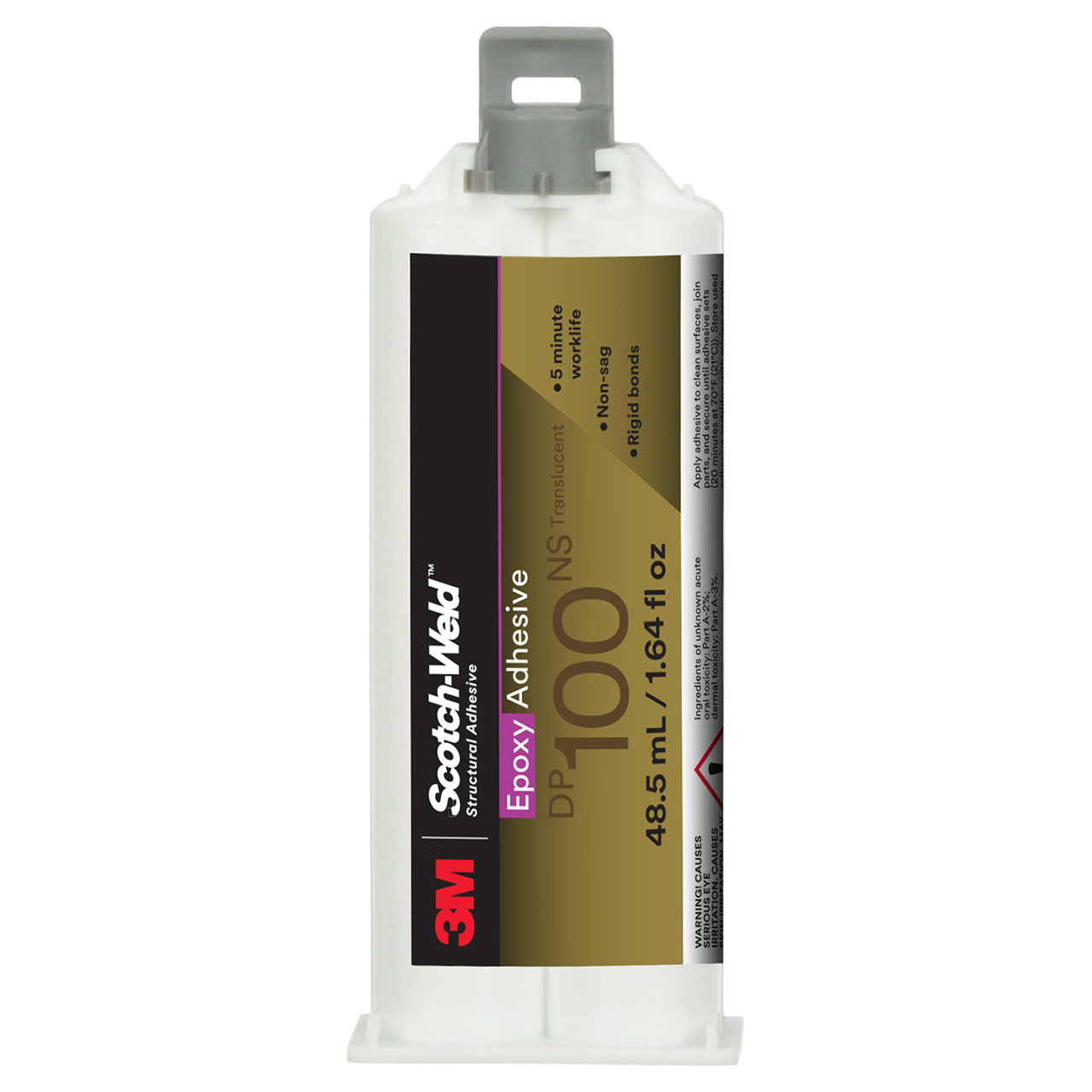 3M 7100148744 | Scotch-Weld 100NS 1.64 fl oz Translucent Epoxy Adhesive