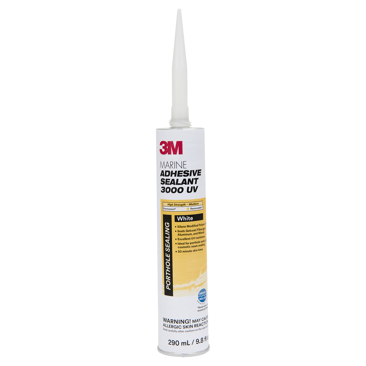 3M 7010330425 | 3000 UV White Marine Adhesive Sealant