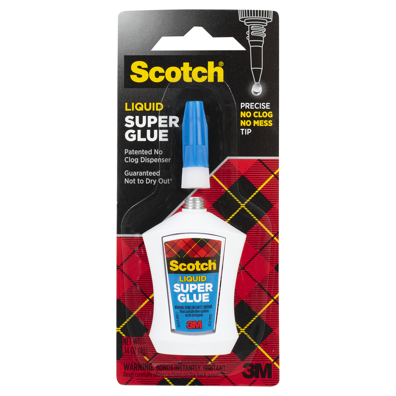3M 7100045780 | Scotch 0.14 oz Capacity Transparent Super Glue