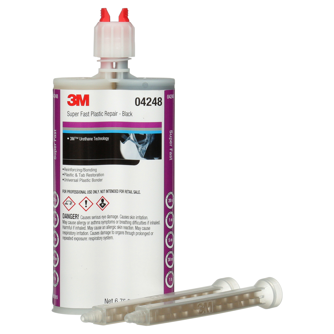 3M 7000120166 | 04248 6.76 fl oz Black Repair Adhesive