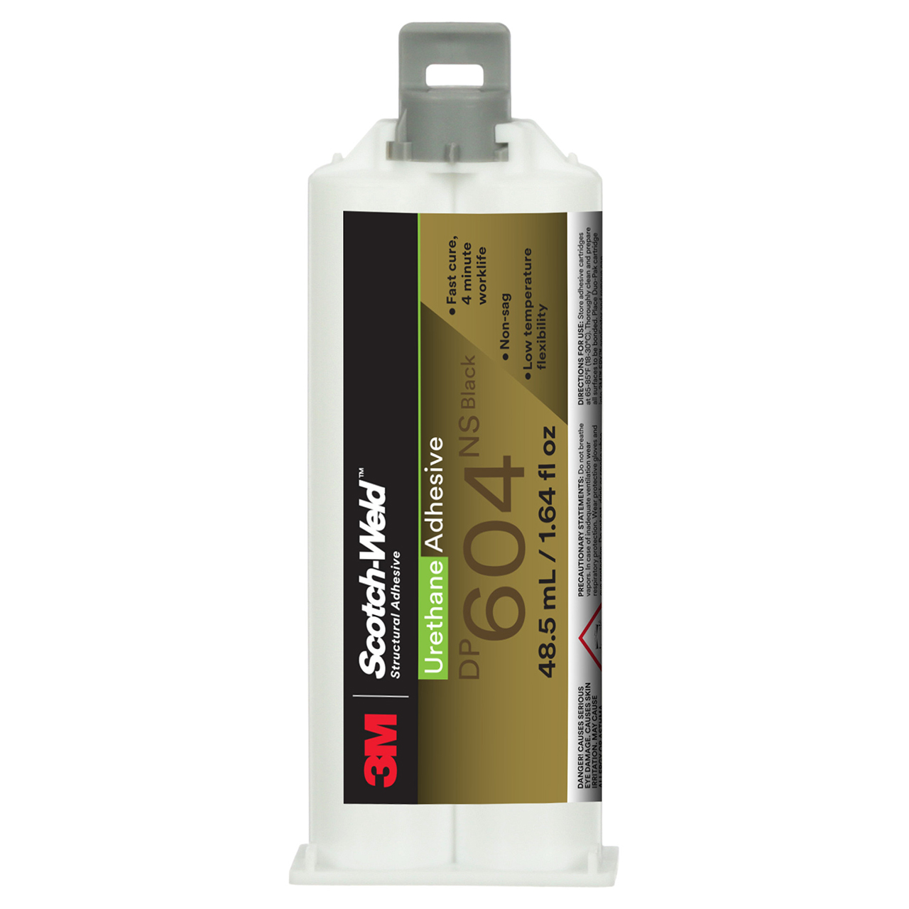 3M 7100148738 | Scotch-Weld DP600NS 48.5 ml Black Urethane Adhesive