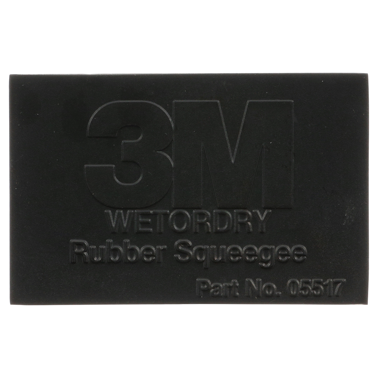3M 7000028348 | Wetordry 05517 2.750" Width x 4.250" OAL Black Rubber Squeegee