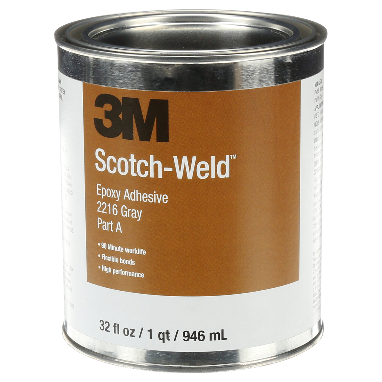 3M 7000000815 | Scotch-Weld 2216 1 qt Gray Epoxy Adhesive