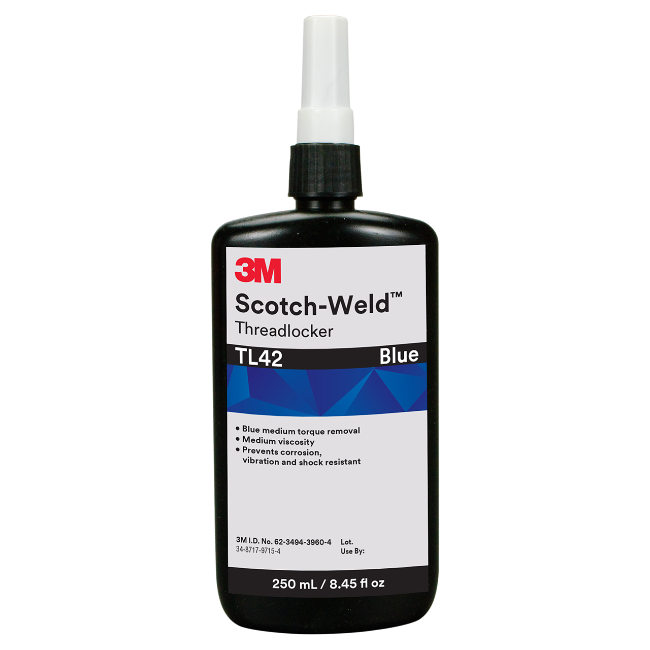 3M 7100039192 | Scotch-Weld TL42 8.45 fl oz Blue Threadlocker