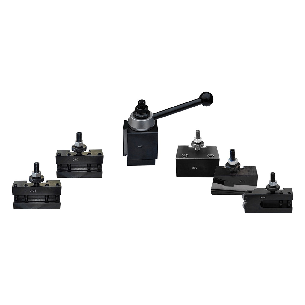 All Industrial 47125 | AXA Piston Tool Post Set CNC High Precision Quick Change Lathe Holder 100 Series