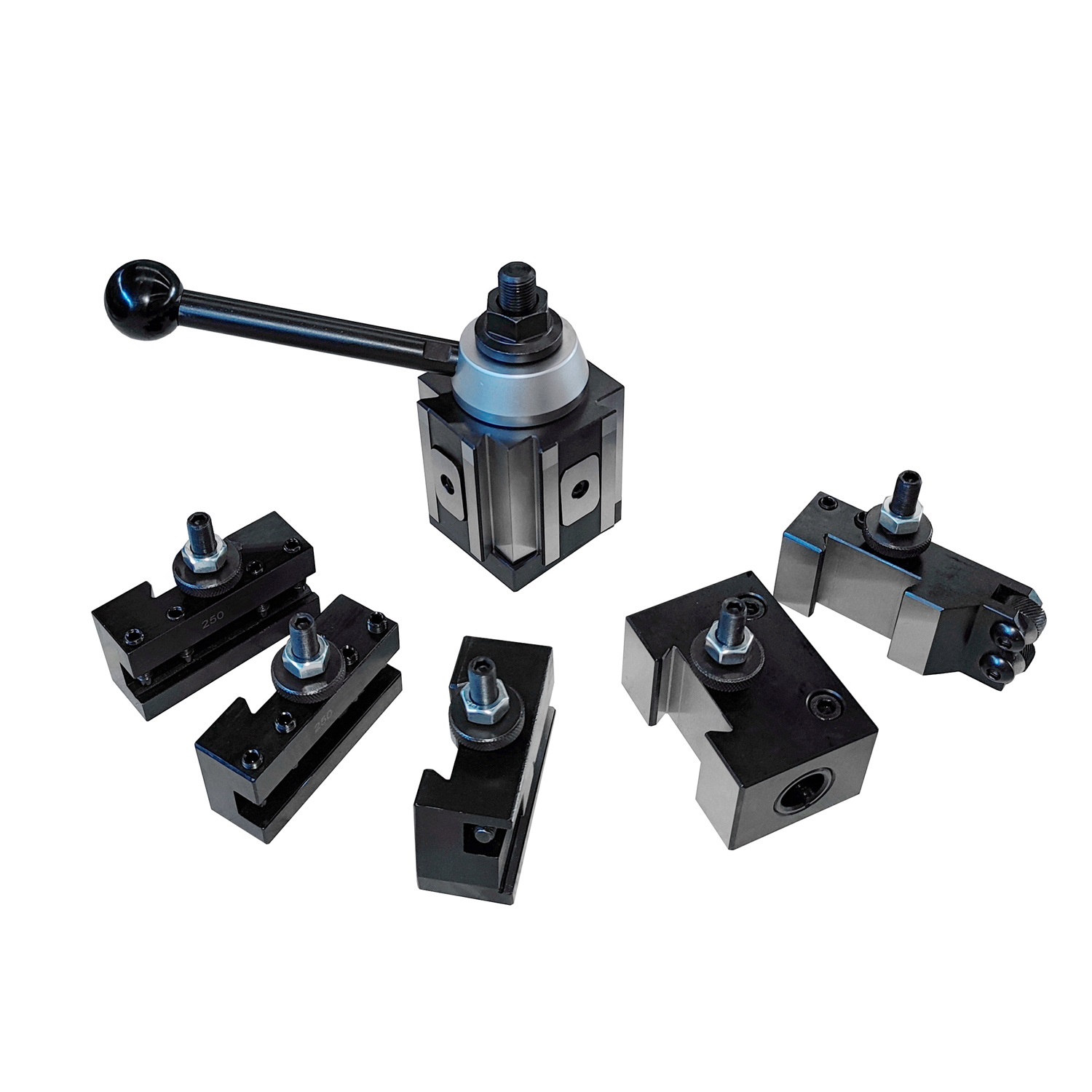 All Industrial 47325 | CXA Piston Tool Post Set CNC High Precision Quick Change Lathe Holders 300Series