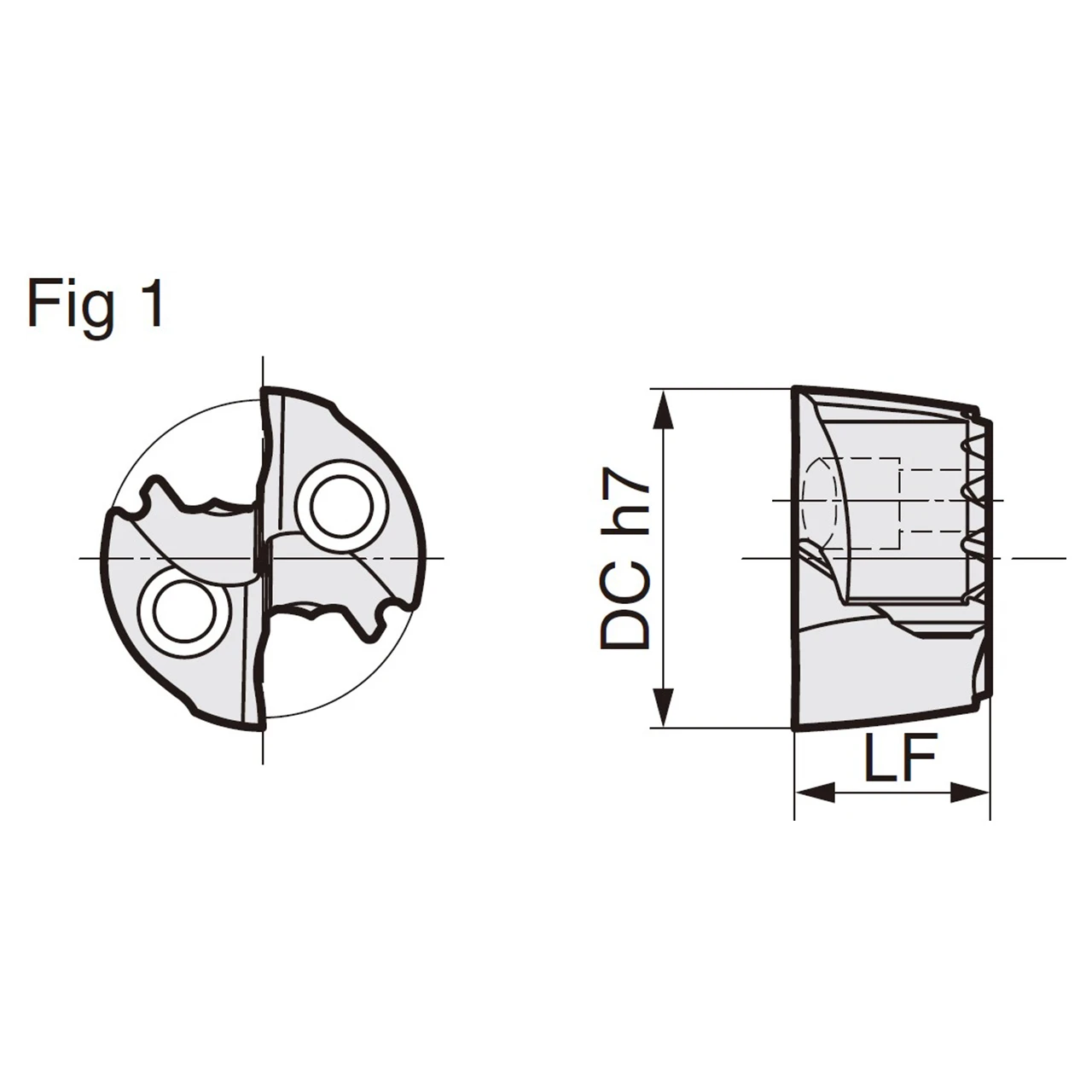 Sumitomo 5KHYW2R | SMDT10781MFS-ACX70 1.0781" Diameter x 0.5000" Length x 178 Degree Included Angle 2 Flute TiAlCr/TiSi Coated Carbide Replaceable Drill Tip