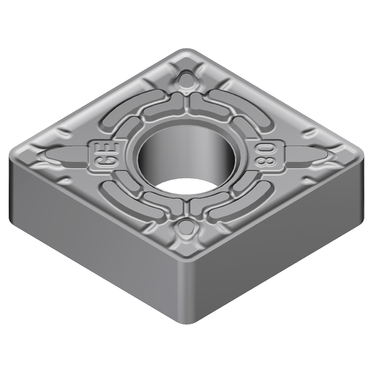 Sumitomo 19T4CAY | CNMG431EGE-AC8015P 0.5000" Circle Diameter x 5.16mm Hole Diameter x 0.0157" Radius Absotech Coated Carbide Turning Insert