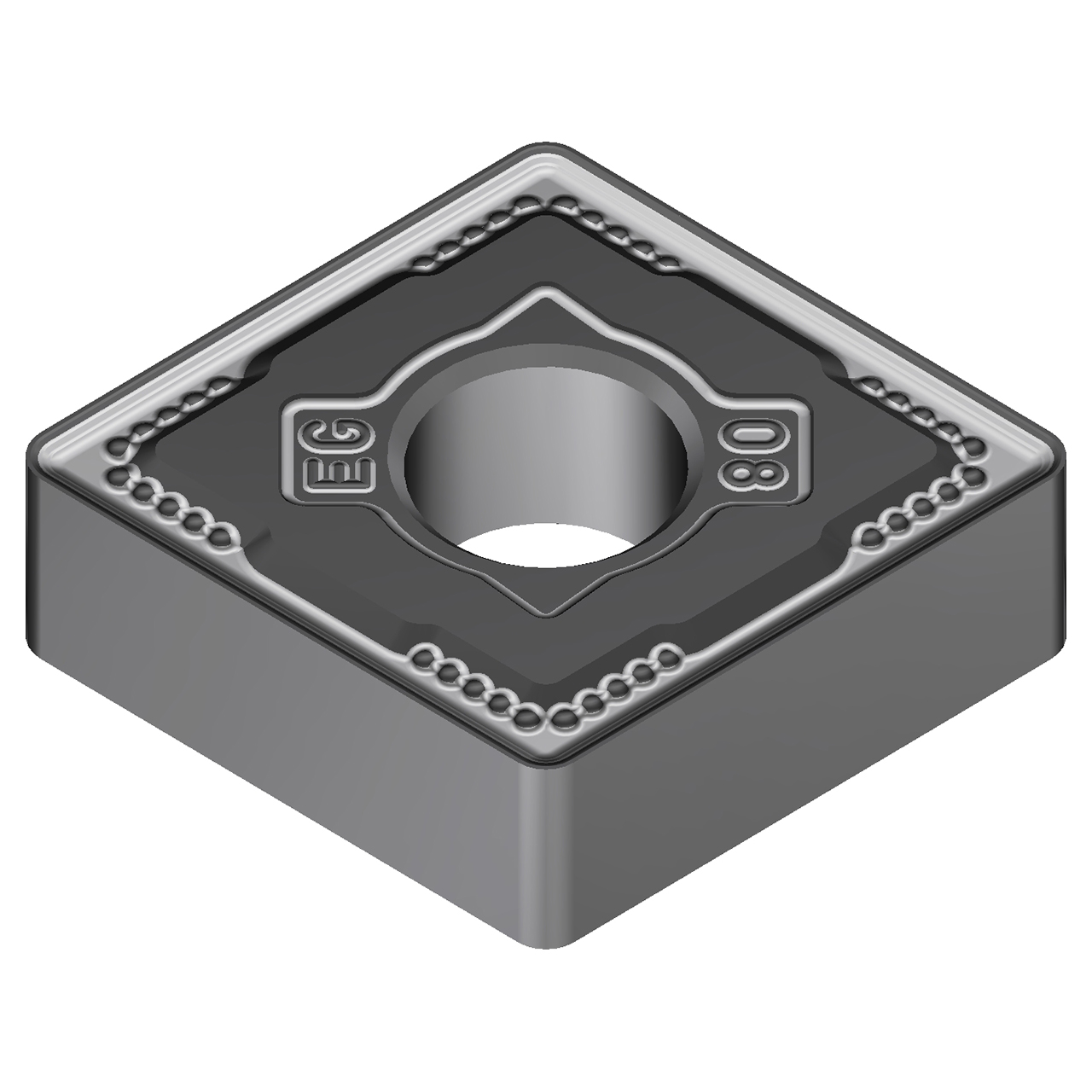Sumitomo 19P7CMU | CNMG431EEG-AC8025P 0.5000" Circle Diameter x 5.16mm Hole Diameter x 0.0157" Radius Absotech Coated Carbide Turning Insert