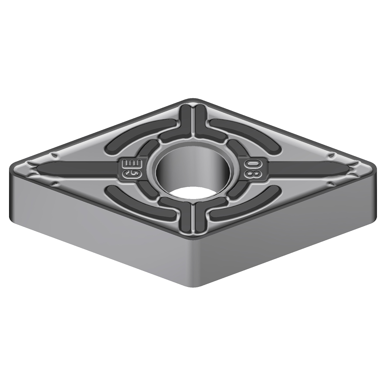 Sumitomo 19P7CBD | DNMG441EGE-AC8025P 0.5000" Circle Diameter x 5.16mm Hole Diameter x 0.0157" Radius Absotech Coated Carbide Turning Insert