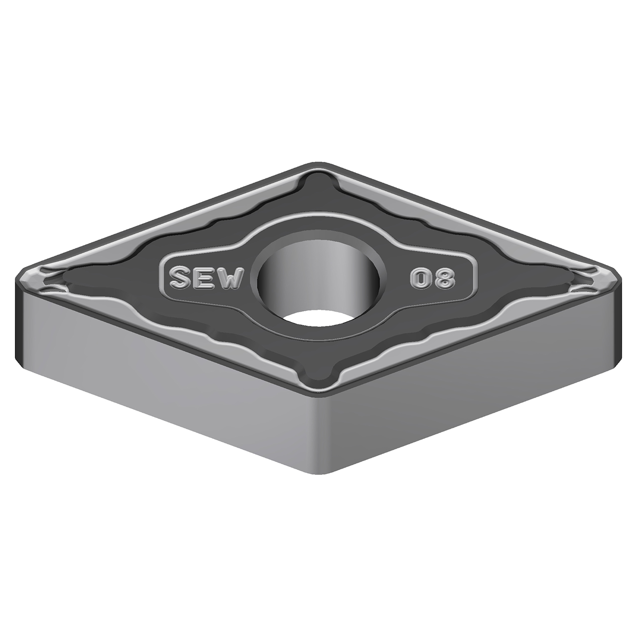 Sumitomo 19P7CQQ | DNMX332ESEW-AC8025P 0.5000" Circle Diameter x 3.81mm Hole Diameter x 0.0315" Radius Absotech Coated Carbide Turning Insert