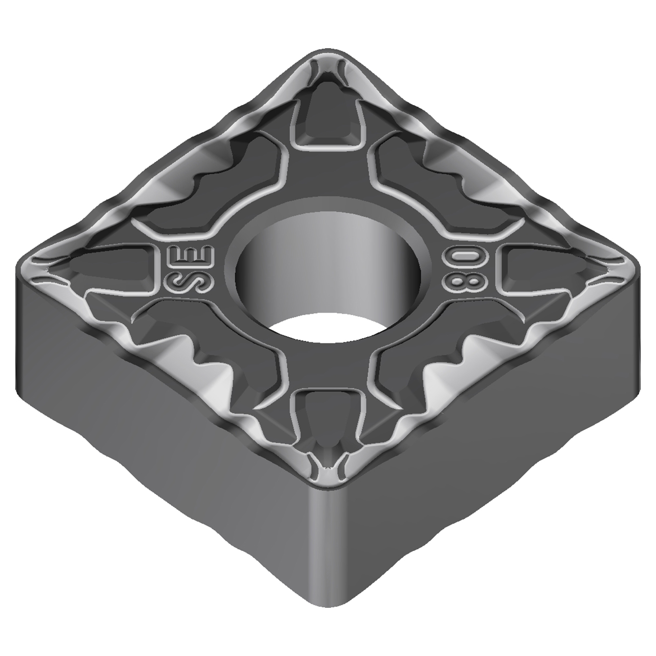 Sumitomo 19P7CCK | SNMG432ESE-AC8025P 0.5000" Circle Diameter x 5.16mm Hole Diameter x 0.0315" Radius Absotech Coated Carbide Turning Insert