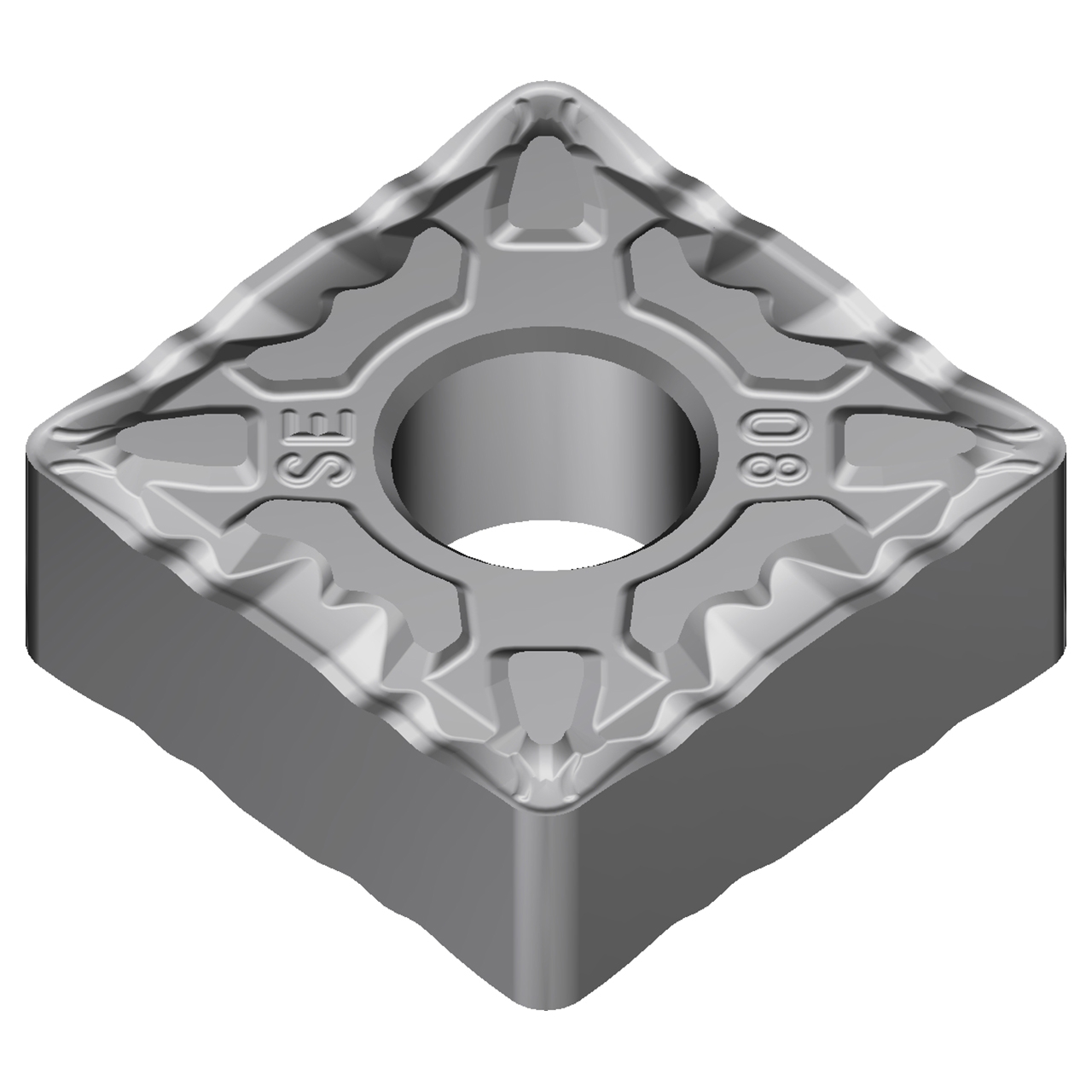 Sumitomo 19T4CCK | SNMG432ESE-AC8015P 0.5000" Circle Diameter x 5.16mm Hole Diameter x 0.0315" Radius Absotech Coated Carbide Turning Insert