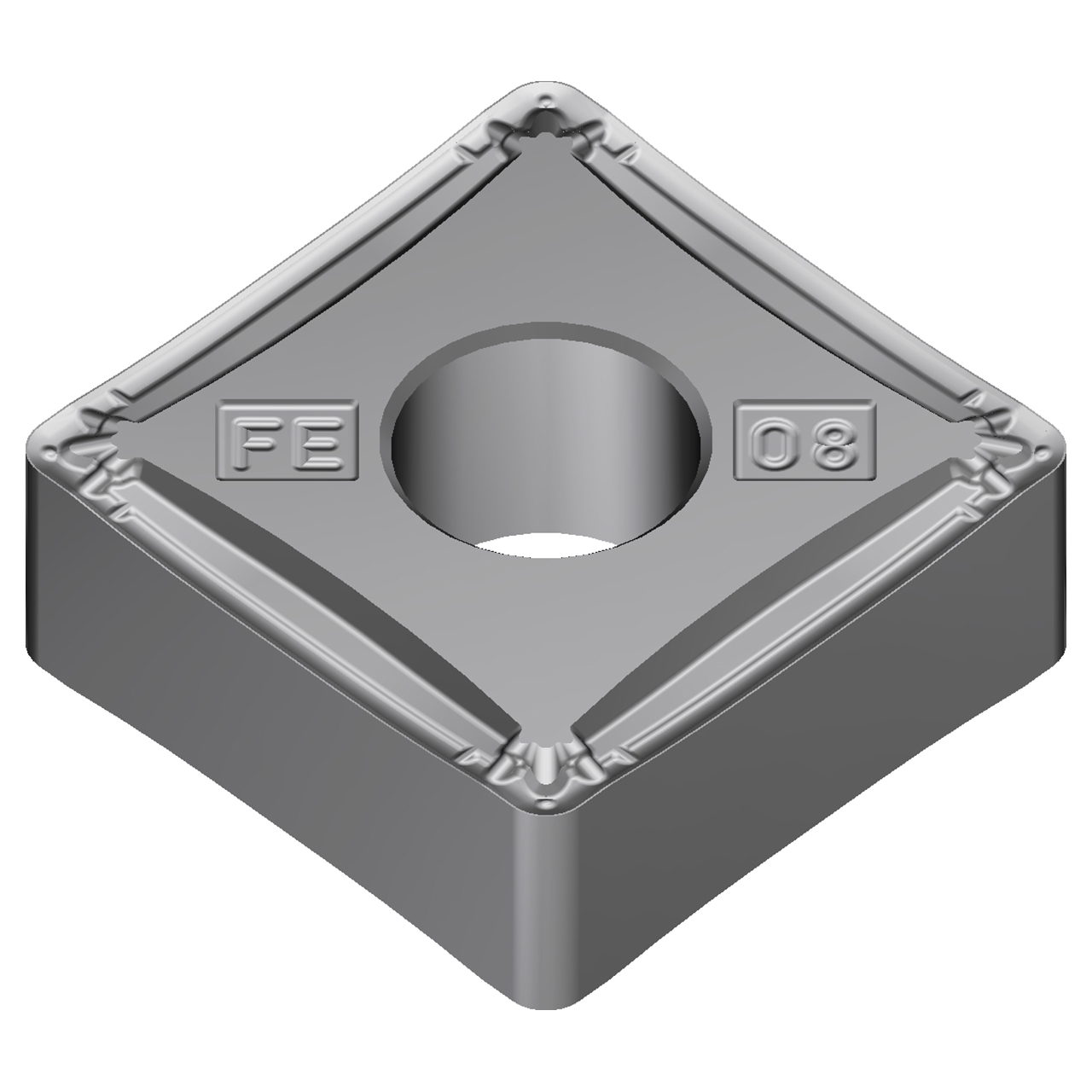 Sumitomo 19T4CTR | SNMG432EFE-AC8015P 0.5000" Circle Diameter x 5.16mm Hole Diameter x 0.0315" Radius Absotech Coated Carbide Turning Insert