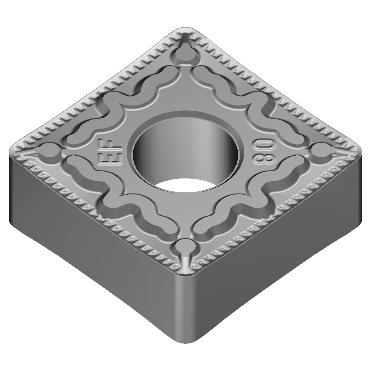 Sumitomo 19T4CMT | SNMG432EEF-AC8015P 0.5000" Circle Diameter x 5.16mm Hole Diameter x 0.0315" Radius Absotech Coated Carbide Turning Insert