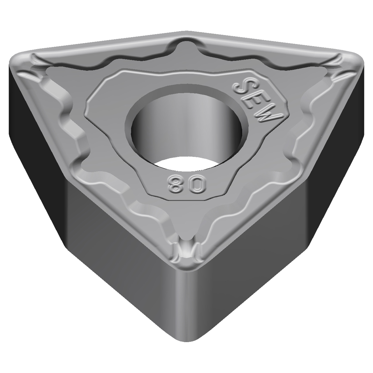 Sumitomo 19T4CDE | WNMG433ESEW-AC8015P 0.5000" Circle Diameter x 5.16mm Hole Diameter x 0.0472" Radius Absotech Coated Carbide Turning Insert
