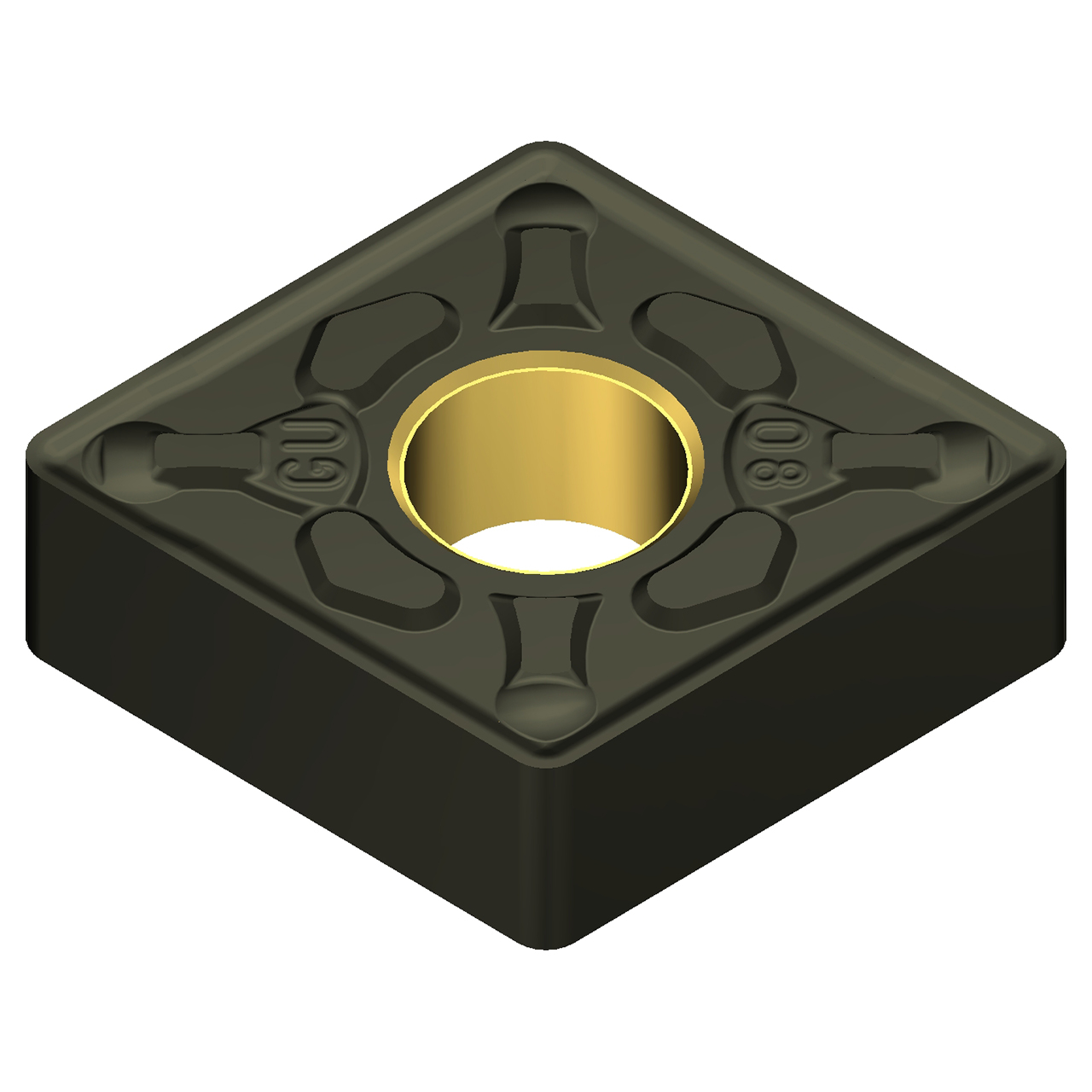 Sumitomo 19T1104 | CNMG434EGU-AC4010K 0.5000" Circle Diameter x 5.16mm Hole Diameter x 0.0630" Radius Absotech Coated Carbide Turning Insert