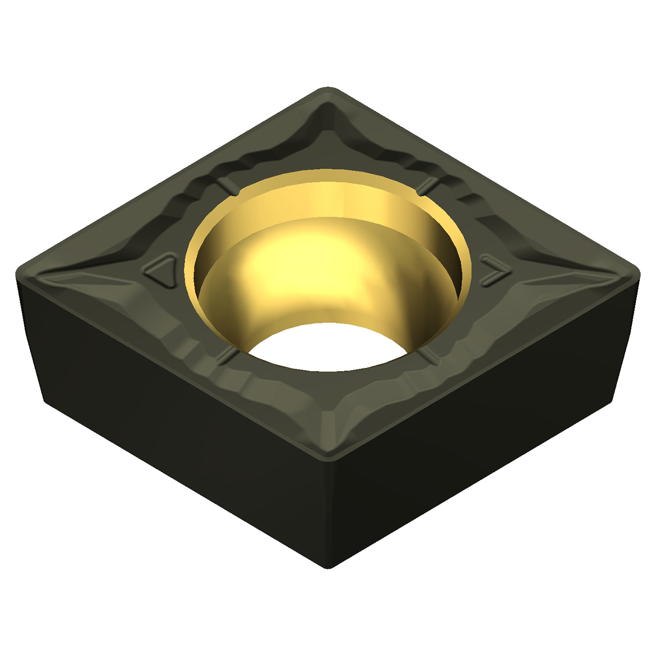 Sumitomo 19T2DCN | CCMT32.52EGU-AC4015K 0.3750" Circle Diameter x 4.40mm Hole Diameter x 0.0315" Radius Absotech Coated Carbide Turning Insert