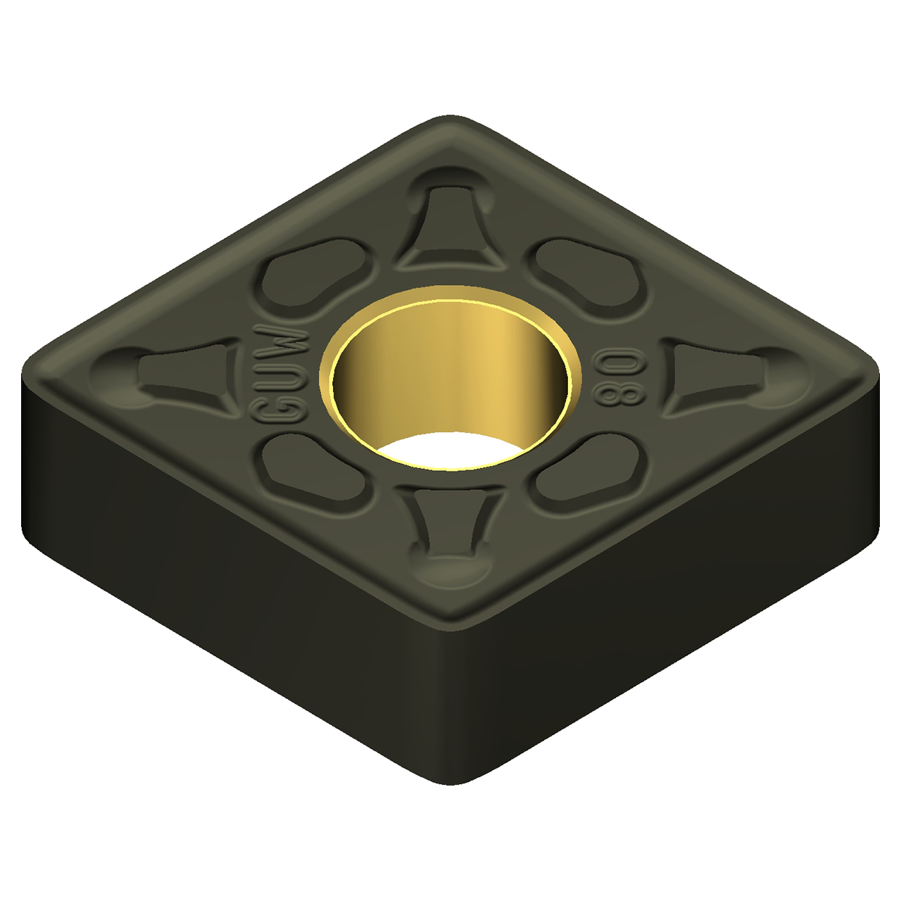 Sumitomo 19T2812 | CNMG432EGUW-AC4015K 0.5000" Circle Diameter x 5.16mm Hole Diameter x 0.0315" Radius Absotech Coated Carbide Turning Insert