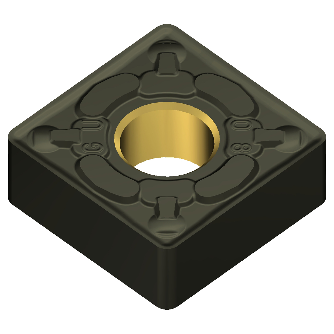 Sumitomo 19T1450 | SNMG433EGU-AC4010K 0.5000" Circle Diameter x 5.16mm Hole Diameter x 0.0472" Radius Absotech Coated Carbide Turning Insert