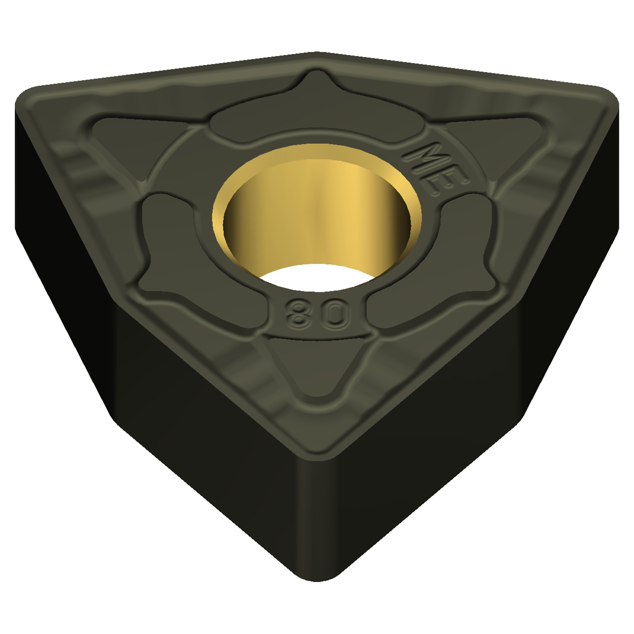 Sumitomo 19T1CEM | WNMG432EME-AC4010K 0.5000" Circle Diameter x 5.16mm Hole Diameter x 0.0315" Radius Absotech Coated Carbide Turning Insert