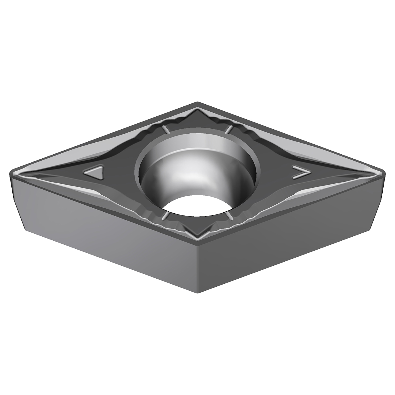 Sumitomo 19R5DCU | DCMT21.51EGU-AC6020M 0.2500" Circle Diameter x 2.80mm Hole Diameter x 0.0157" Radius Absotech Coated Carbide Turning Insert