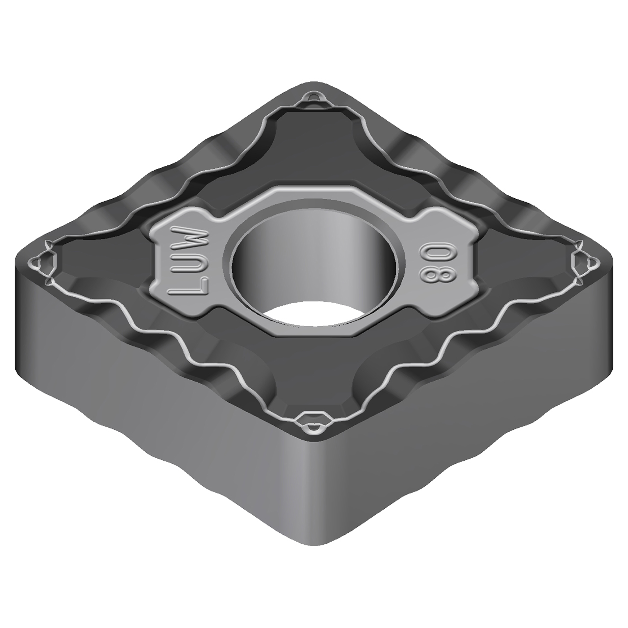 Sumitomo 196CBRQ | CNMG431ELUW-AC6030M 0.5000" Circle Diameter x 5.16mm Hole Diameter x 0.0157" Radius Absotech Coated Carbide Turning Insert
