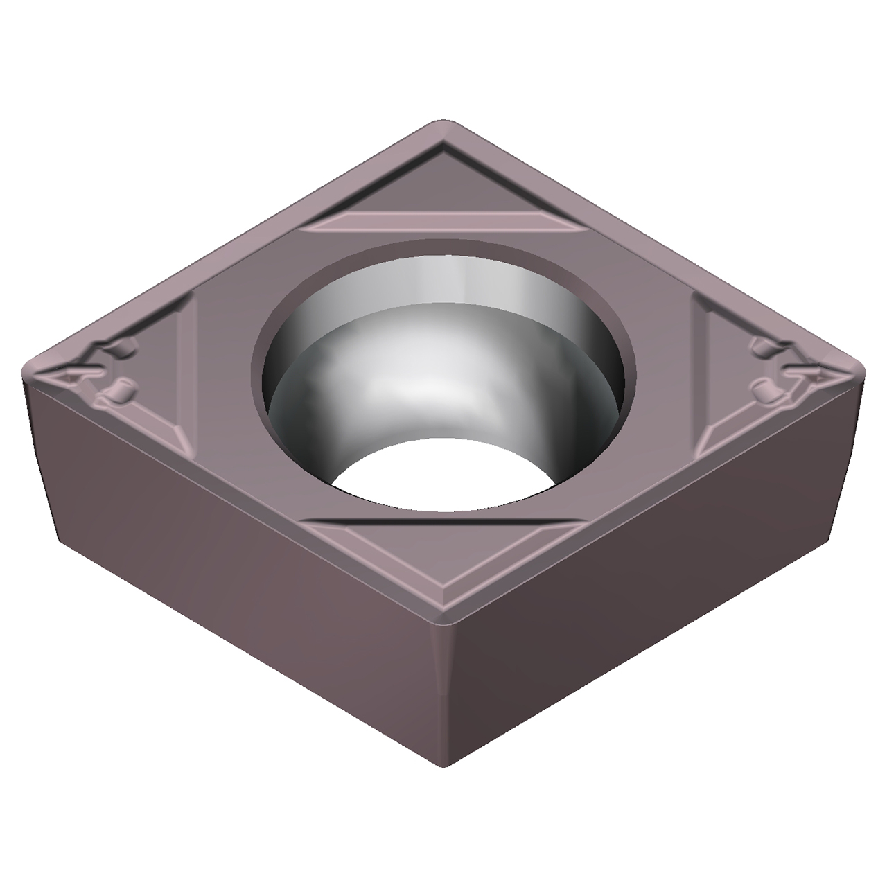 Sumitomo 196DCKW | CCMT21.51ELB-AC6040M 0.2500" Circle Diameter x 2.80mm Hole Diameter x 0.0157" Radius Absotech Coated Carbide Turning Insert