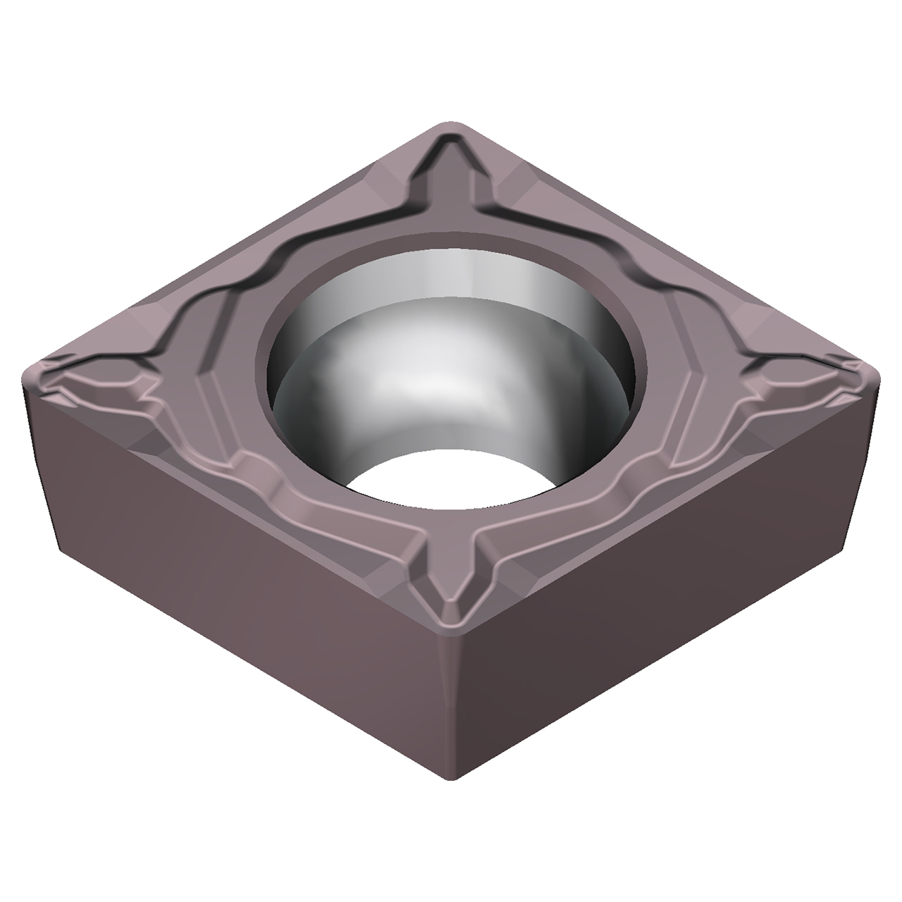 Sumitomo 196DBVN | CCMT21.51ELU-AC6040M 0.2500" Circle Diameter x 2.80mm Hole Diameter x 0.0157" Radius Absotech Coated Carbide Turning Insert