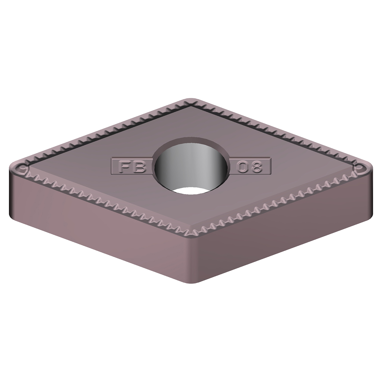 Sumitomo 196DCUY | DNMG442EFB-AC6040M 0.5000" Circle Diameter x 5.16mm Hole Diameter x 0.0315" Radius Absotech Coated Carbide Turning Insert