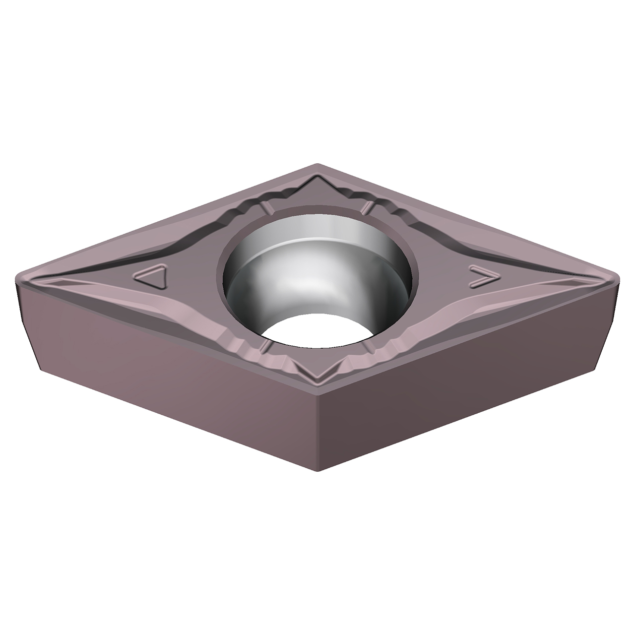 Sumitomo 196DDCU | DCMT21.51EGU-AC6040M 0.2500" Circle Diameter x 2.80mm Hole Diameter x 0.0157" Radius Absotech Coated Carbide Turning Insert