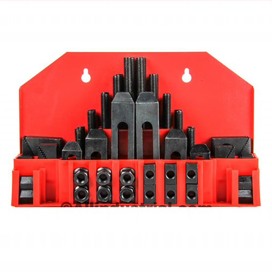All Industrial 48010 | 58pc Pro-Series 5/8" T-Slot Clamping Kit Bridgeport Mill Set Up Set 1/2-13