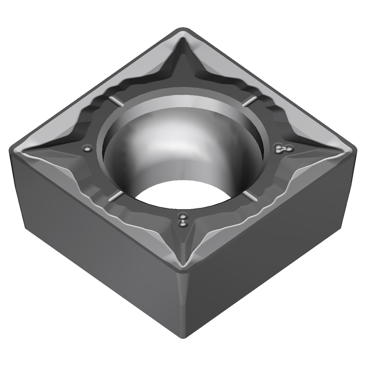 Sumitomo 19R5DDB | SCMT32.51EGU-AC6020M 0.3750" Circle Diameter x 4.40mm Hole Diameter x 0.0157" Radius Absotech Coated Carbide Turning Insert