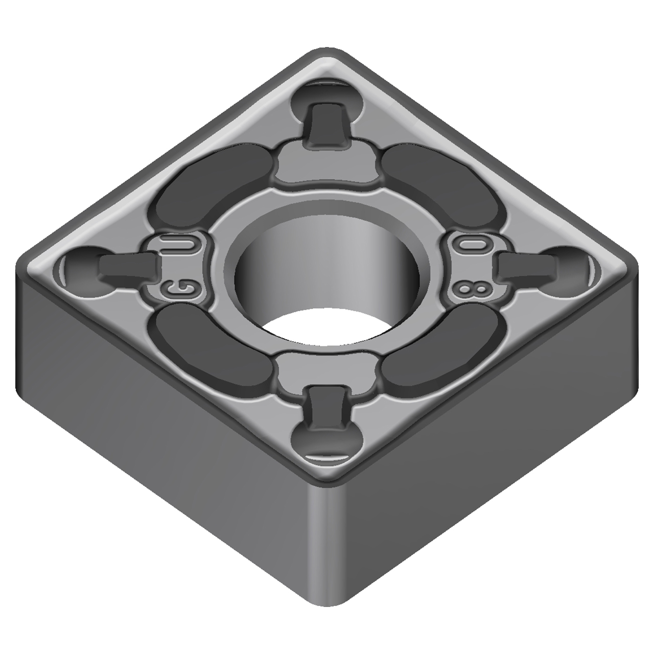 Sumitomo 19R5440 | SNMG431EGU-AC6020M 0.5000" Circle Diameter x 5.16mm Hole Diameter x 0.0157" Radius Absotech Coated Carbide Turning Insert