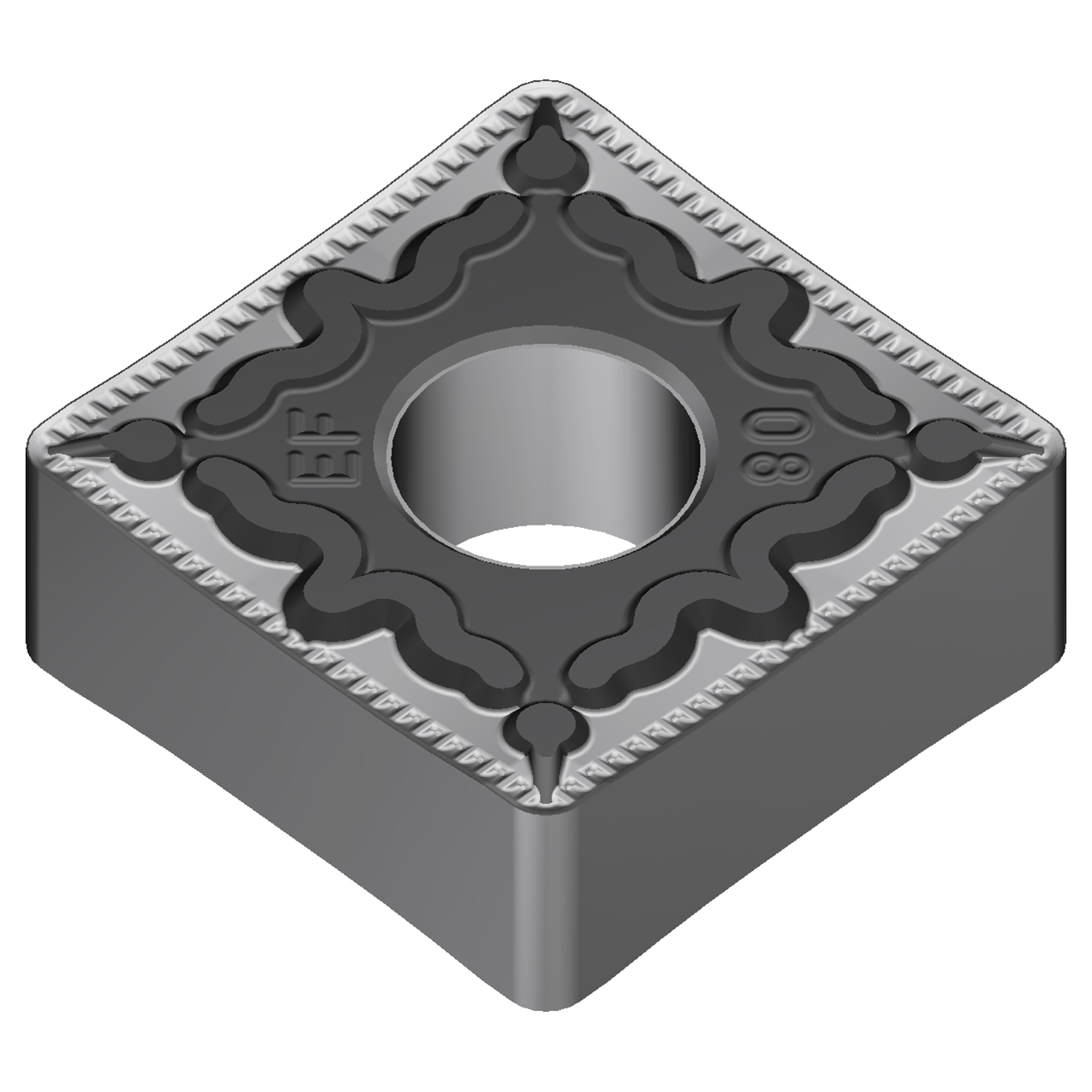 Sumitomo 196CCMT | SNMG432EEF-AC6030M 5.16mm Inscribed Circle x 12.70mm Width x 4.76mm Thickness x 0.80mm Radius x 90 Degree Corner Angle CVD Coated Carbide AC6000M Turning Insert