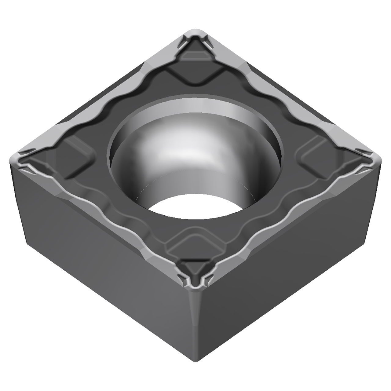 Sumitomo 196CBUR | SPMT322ELU-AC6030M 0.3750" Circle Diameter x 3.40mm Hole Diameter x 0.0315" Radius Absotech Coated Carbide Turning Insert