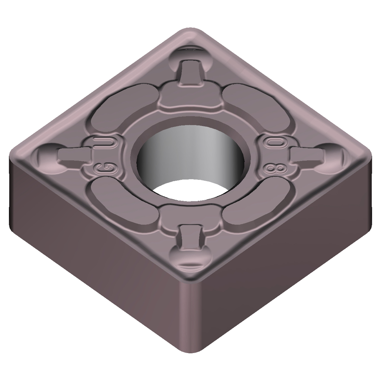 Sumitomo 196D440 | SNMG431EGU-AC6040M 0.5000" Circle Diameter x 5.16mm Hole Diameter x 0.0157" Radius Absotech Coated Carbide Turning Insert