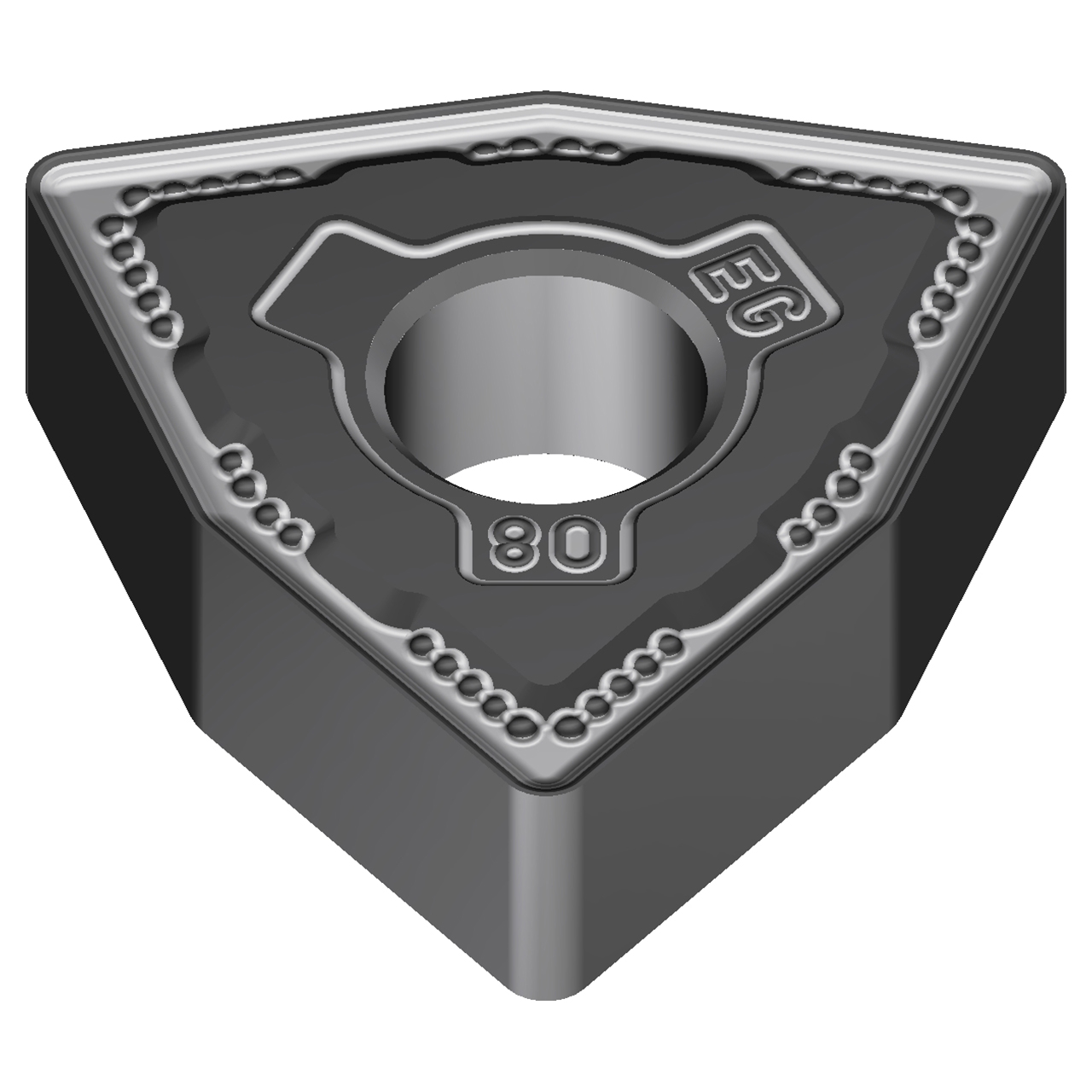 Sumitomo 19R5CNA | WNMG431EEG-AC6020M 0.5000" Circle Diameter x 5.16mm Hole Diameter x 0.0157" Radius Absotech Coated Carbide Turning Insert