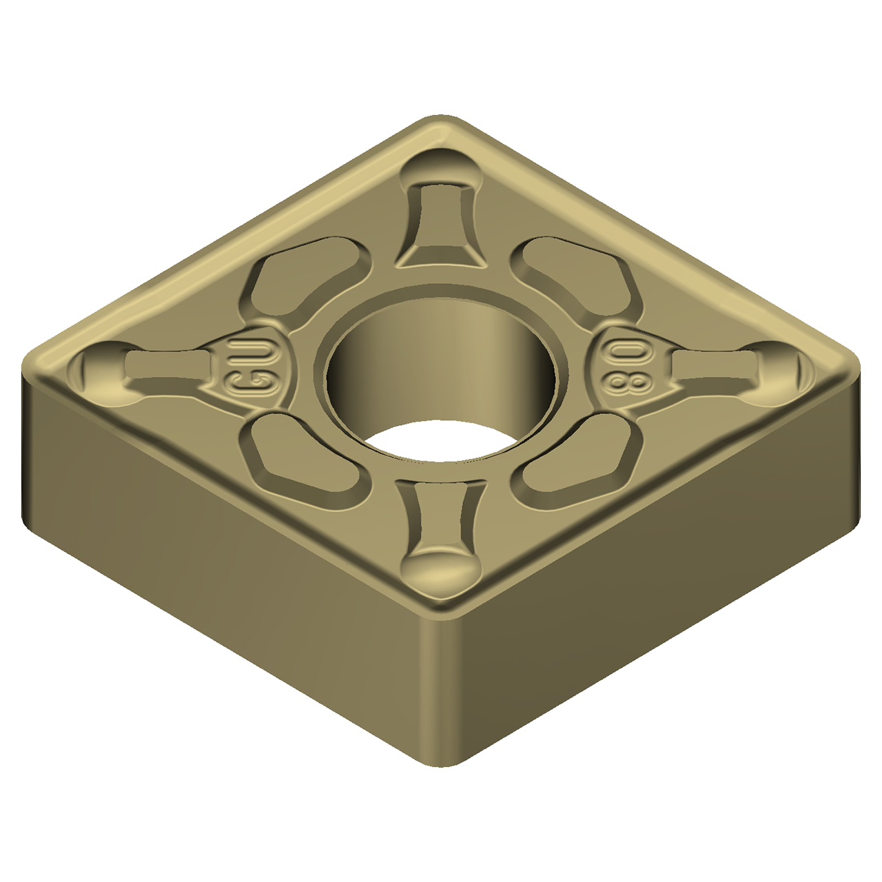 Sumitomo 19W1BRD | CNMG321EGU-AC8020P 0.3750" Circle Diameter x 3.81mm Hole Diameter x 0.0157" Radius Absotech Coated Carbide Turning Insert