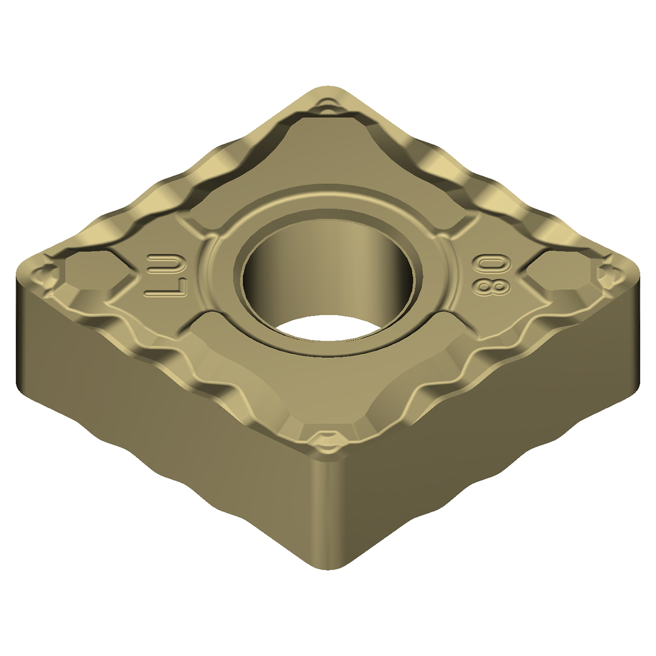 Sumitomo 19W1BUL | CNMG322ELU-AC8020P 0.3750" Circle Diameter x 3.81mm Hole Diameter x 0.0315" Radius Absotech Coated Carbide Turning Insert