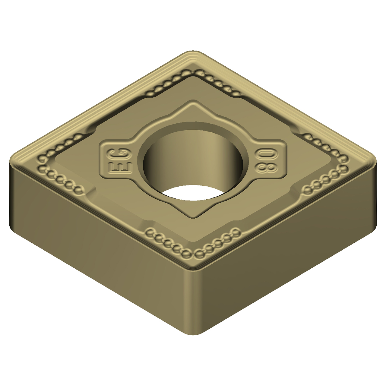 Sumitomo 19W1CMU | CNMG431EEG-AC8020P 0.5000" Circle Diameter x 5.16mm Hole Diameter x 0.0157" Radius Absotech Coated Carbide Turning Insert